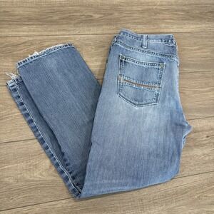 Ariat Denim Low Rise Boot Cut Sz 40x32 100% Cotton RN#105037 Light Washed